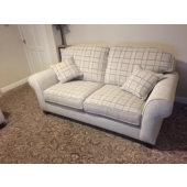 Mrs Gunstone from Sutton in Ashfield - New Balmoral sofa in Maidavale check fabric