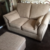M/M Moore from Sutton in Ashfield - New Venus sofa in Charleston fabric