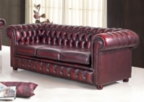 CHESTERFIELD LEATHER SOFA