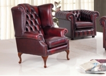 CHESTERFIELD LEATHER CHAIR